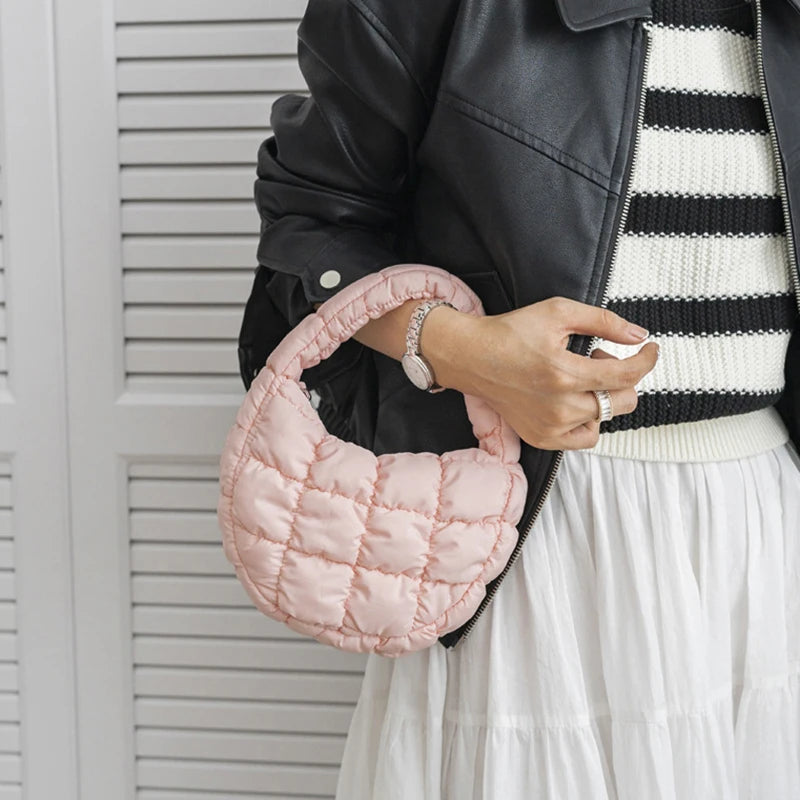 Mini Puffer Quilted Tote Bag