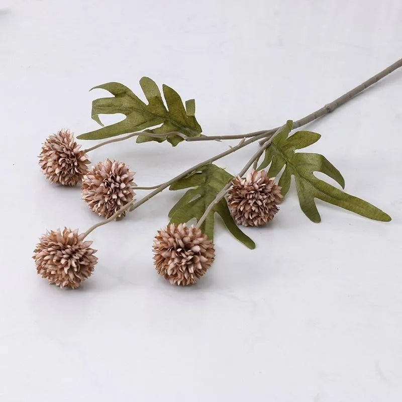 5 Heads Artificial Flower Bouquet Silk Dandelion