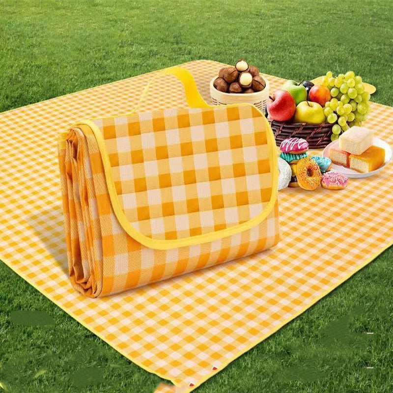 Waterproof Color Check Picnic Blanket