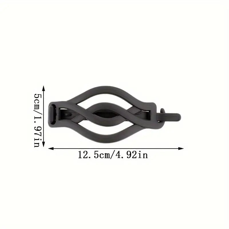 French Flat round Hair Clips