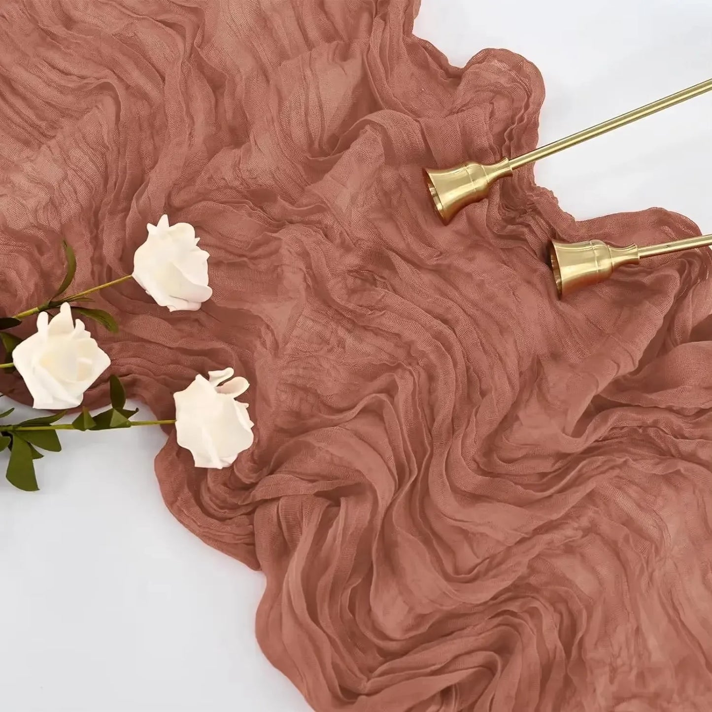 Rustic Gauze Table Runner