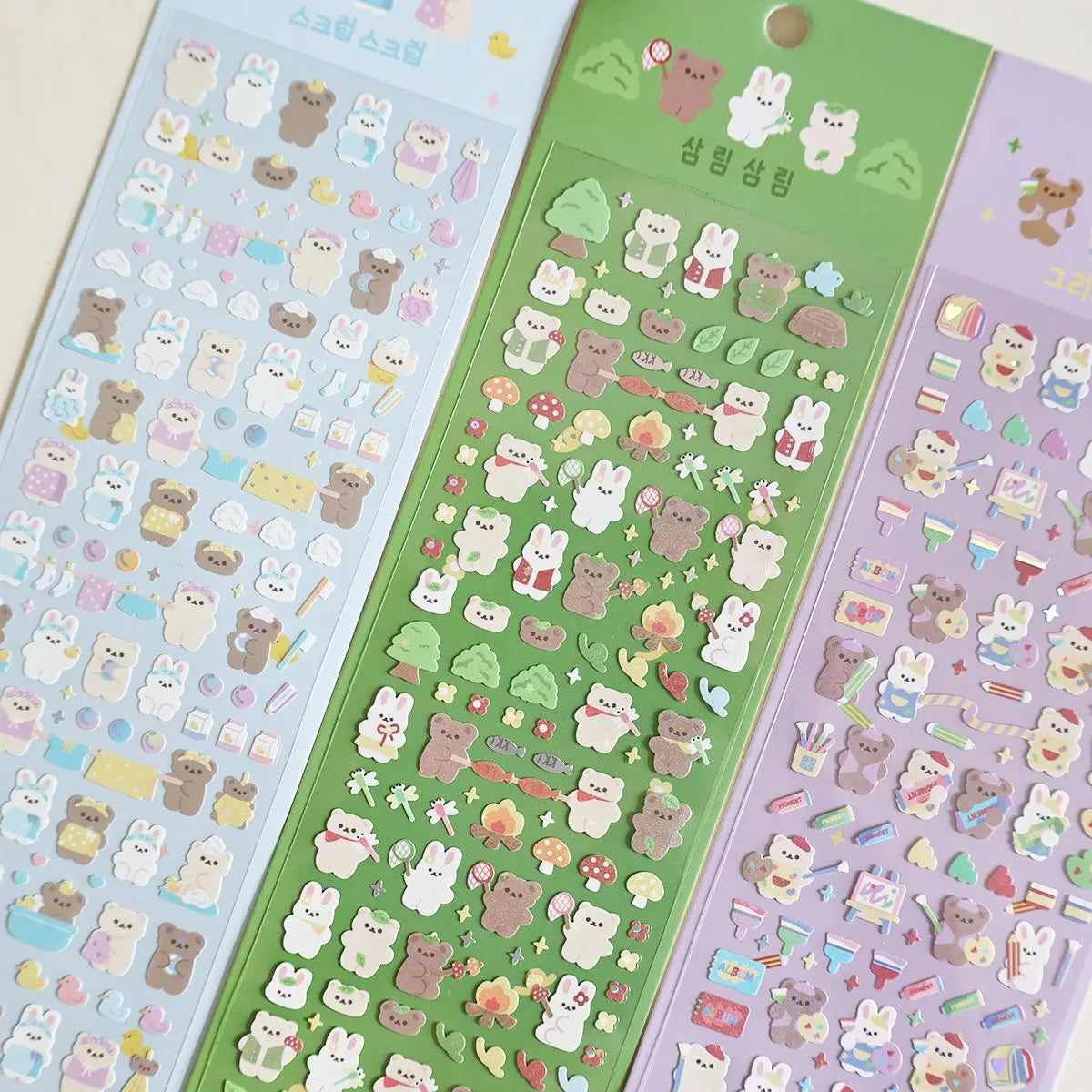 Bear Ribbon Decoration Sticker