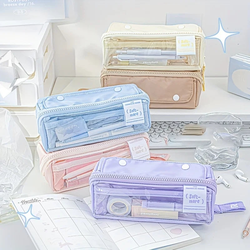 Pastel Clear View Pencil Case
