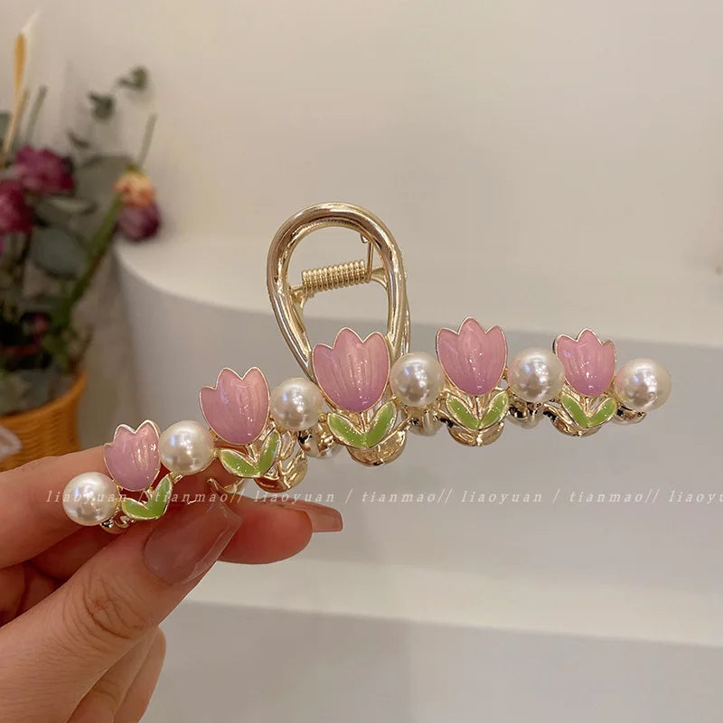 Blossom Metal Hair Clips