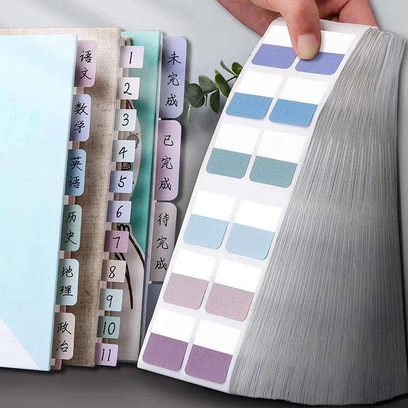 Minimal Pastel Index Tabs Set
