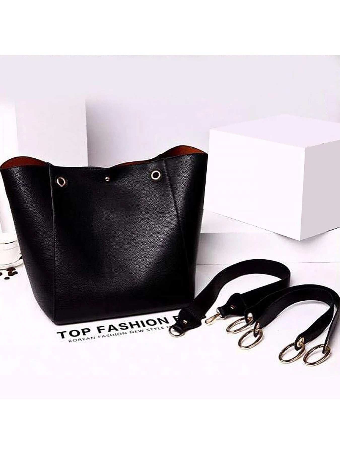 Elegant Large Tote Bag – PU Leather Waterproof Shoulder Bag for Women