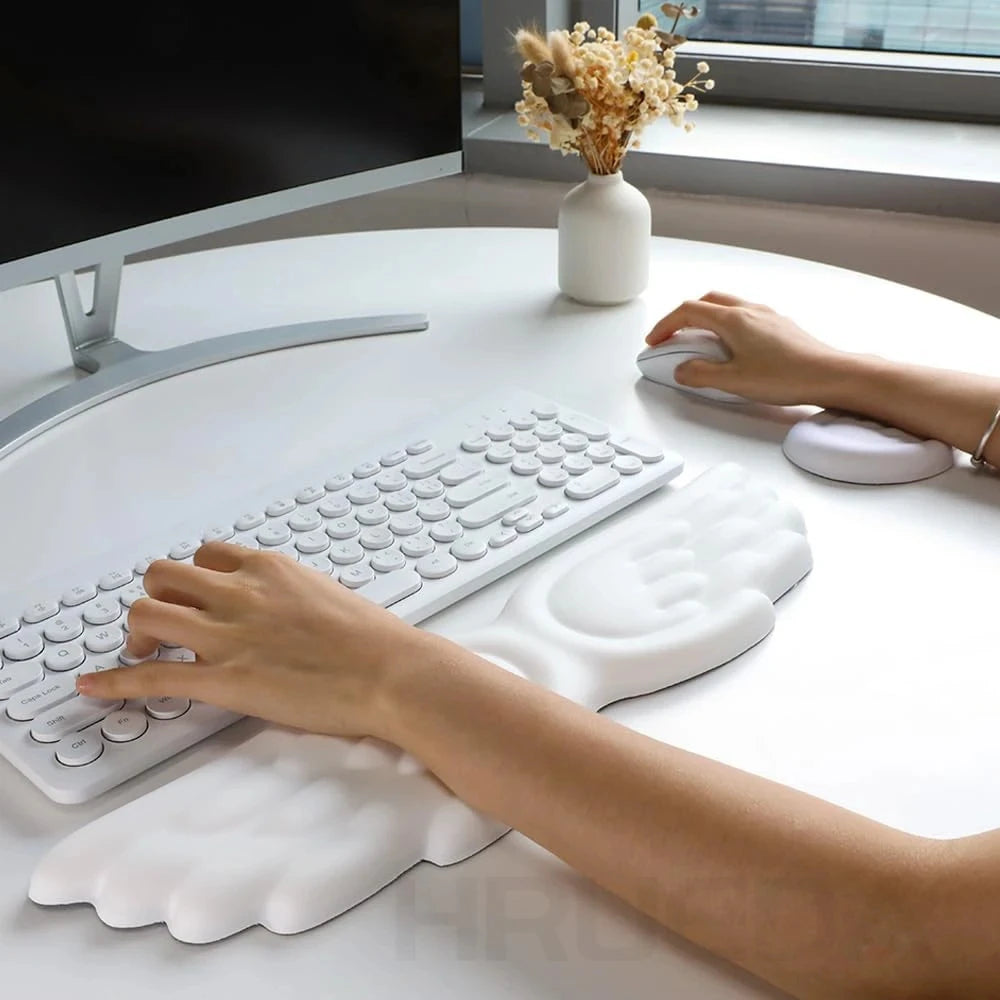 Angel Wing Memory Mouse Pad Set