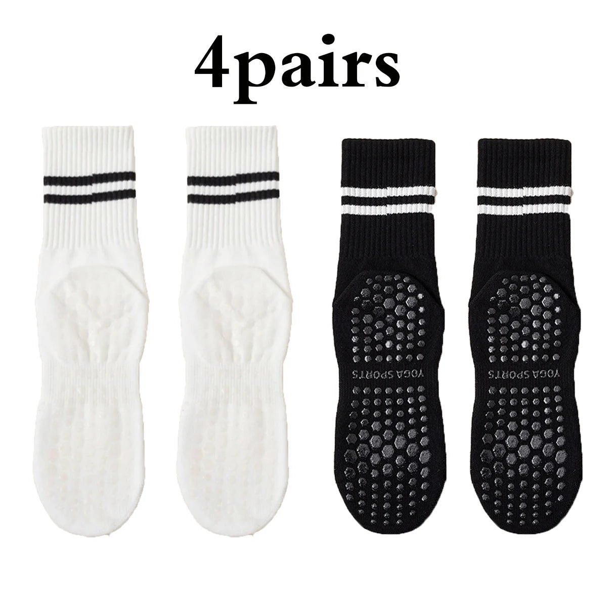 Pilates Yoga Socks with Grips
