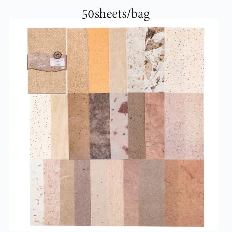50 Pastel Texture Scrapbook Paper