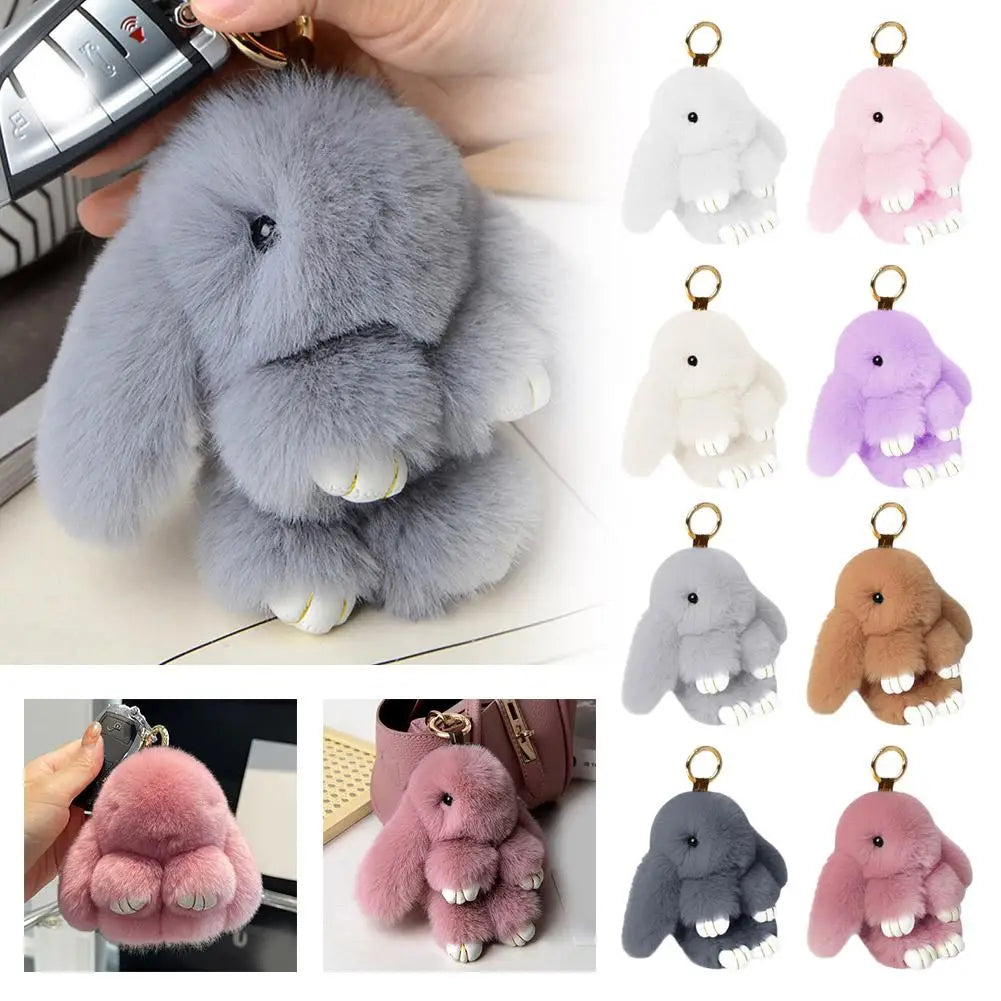 Cute Plush Bunny Keychain