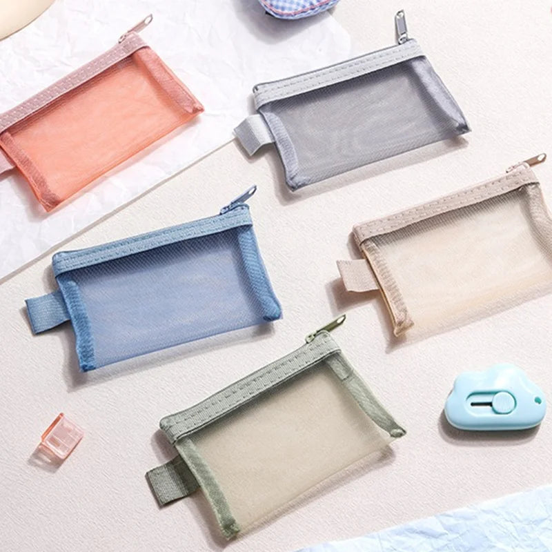 Pastel Mesh Small Pouch