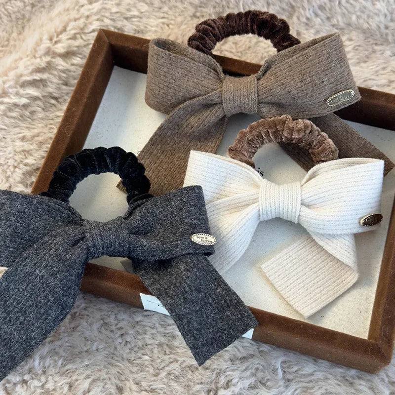 Retro Knitted Hairbow