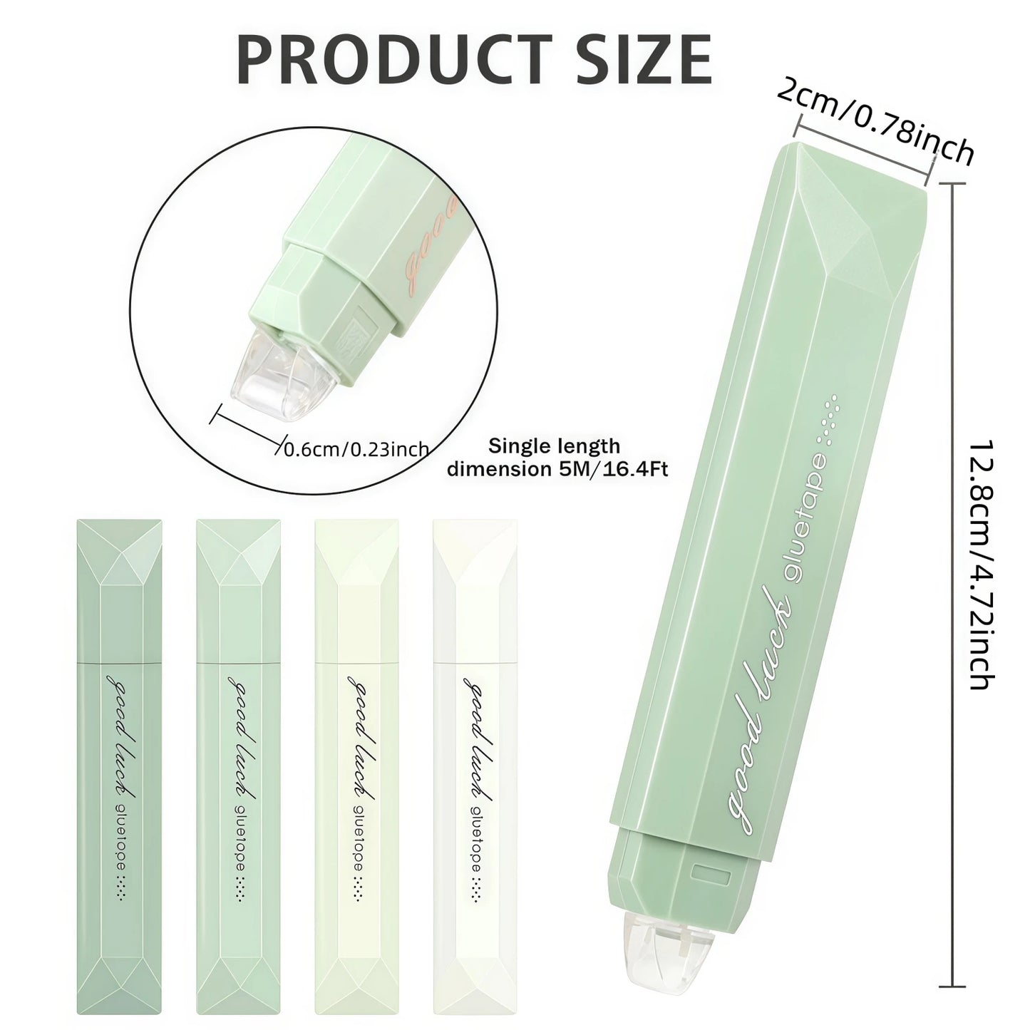 4-Pack Double Sided Tape Roller
