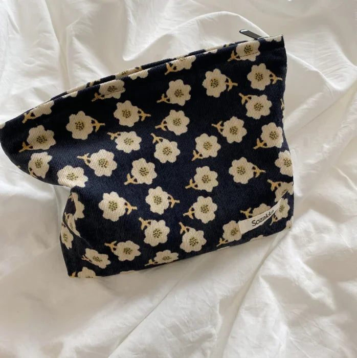 New Flower Printed Makeup Pouch