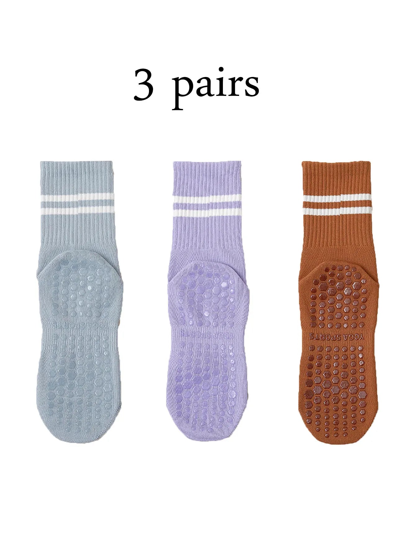 Pilates Yoga Socks with Grips