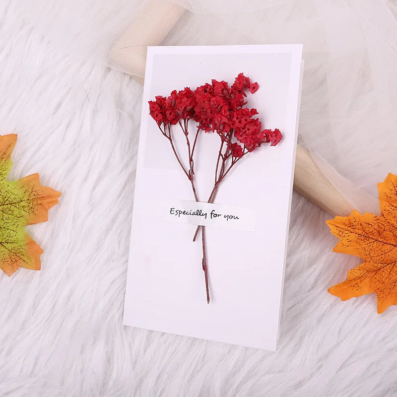 10pcs Star & Flower Greeting Cards – Thank You & Message Set