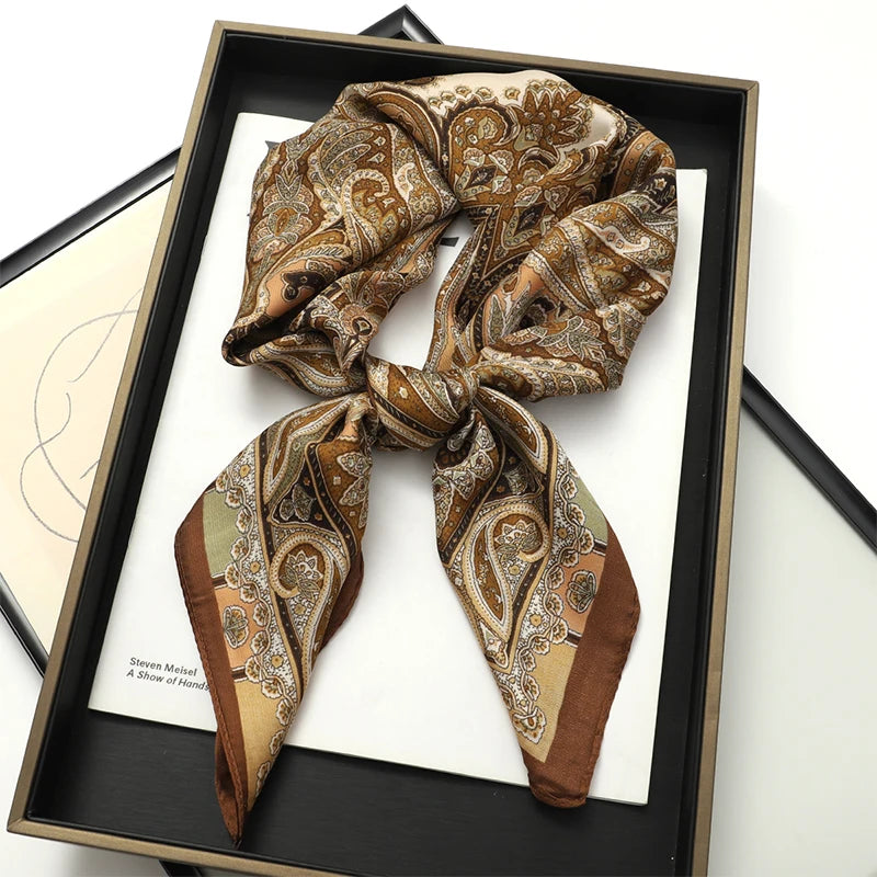 2025 New Printed Scarf Square Shawl