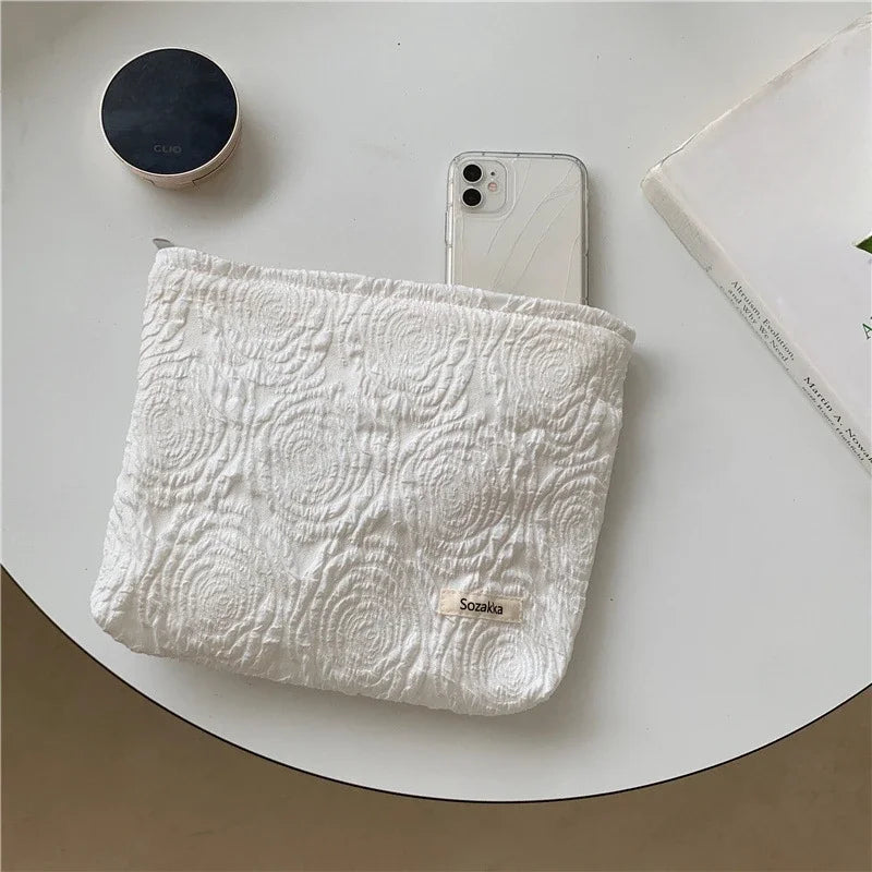 New Flower Printed Makeup Pouch