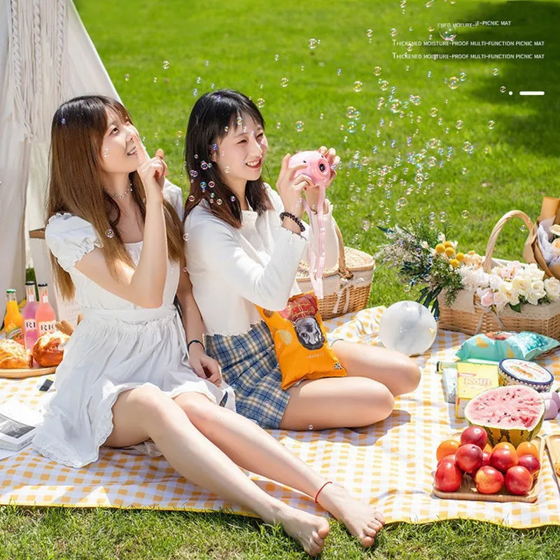 Waterproof Color Check Picnic Blanket