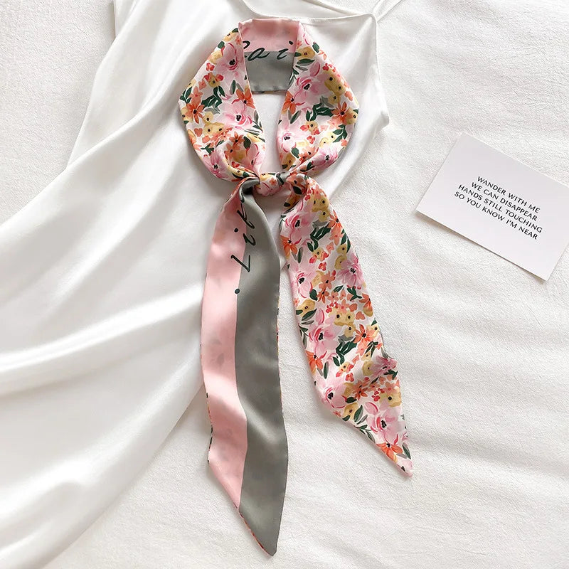 French Bow Tie Satin Scarf