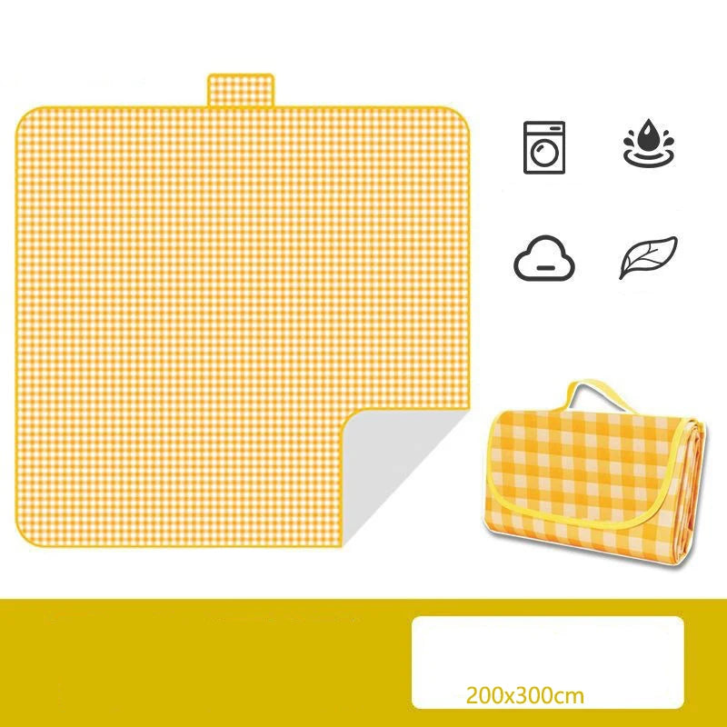 Waterproof Color Check Picnic Blanket