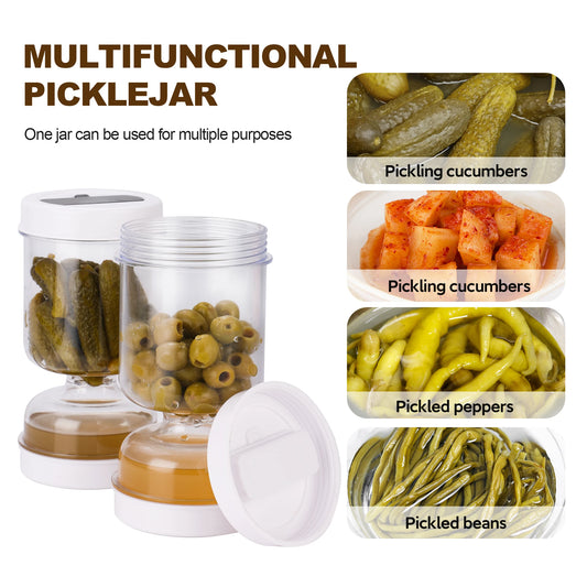 New Olive Container Hourglass Jar