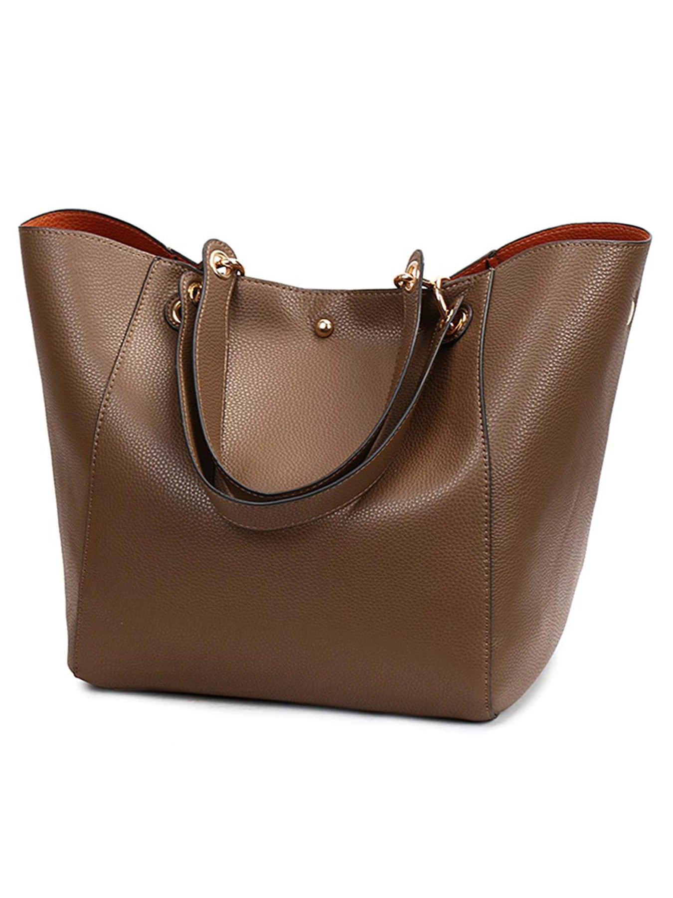 Elegant Large Tote Bag – PU Leather Waterproof Shoulder Bag for Women