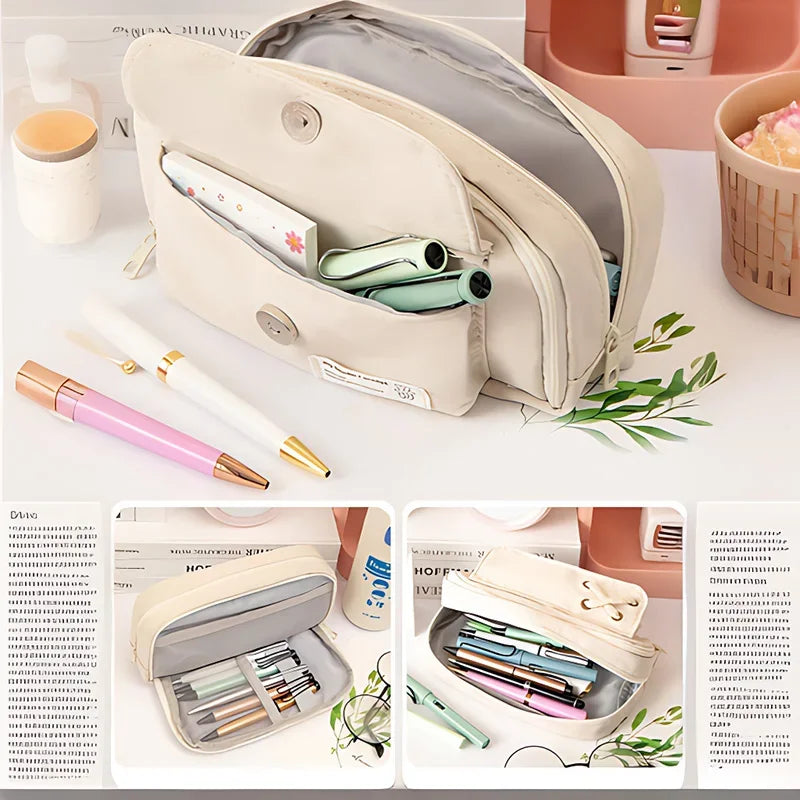Cute 3-Layered Pencil Case