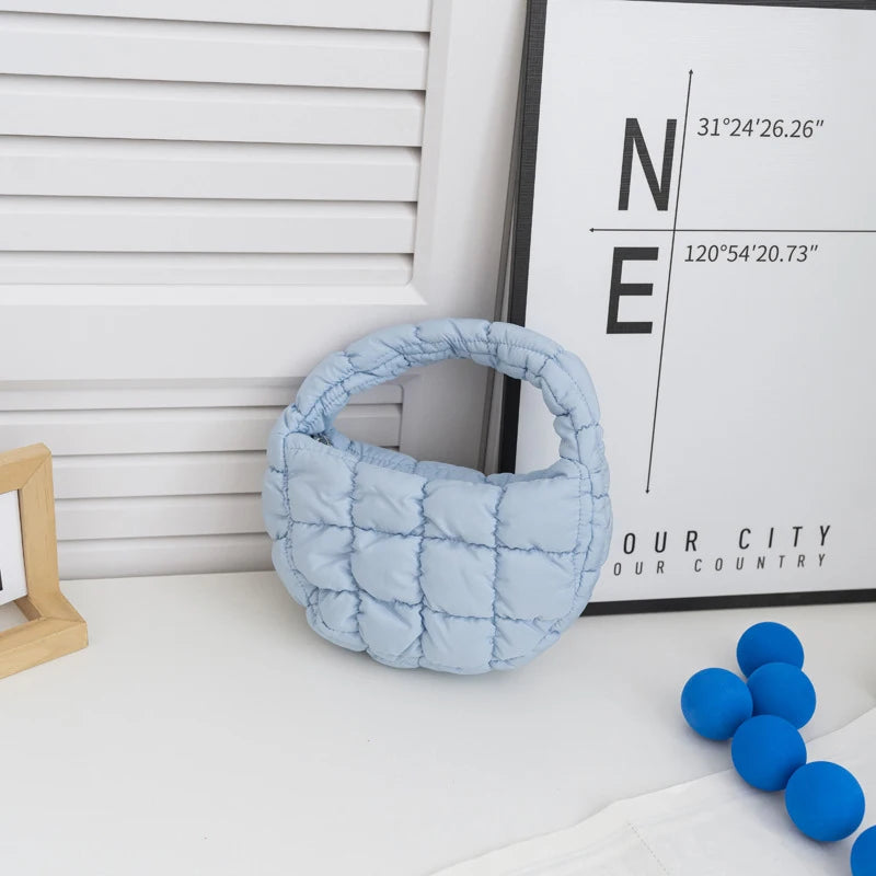 Mini Puffer Quilted Tote Bag