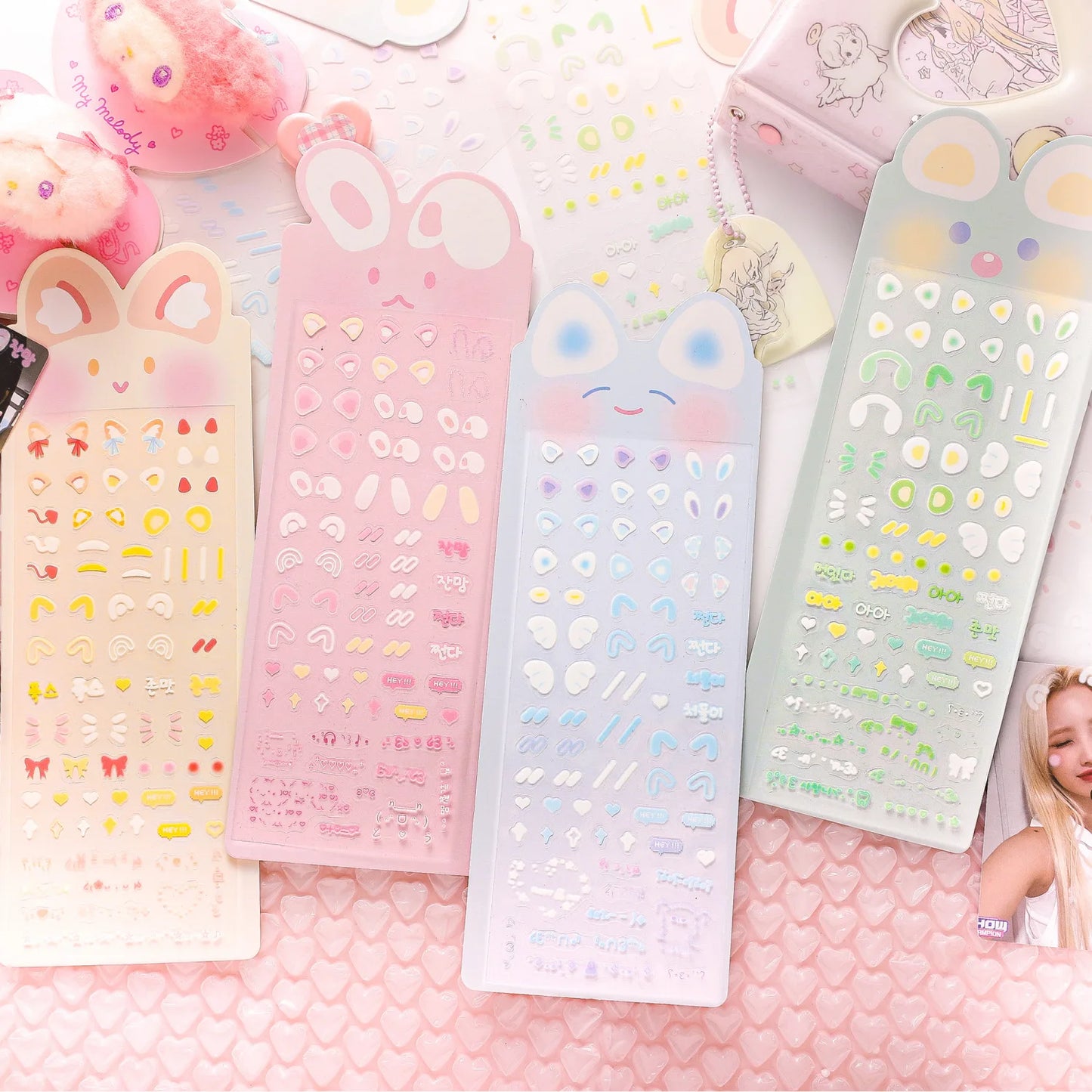 Bear Ribbon Decoration Sticker