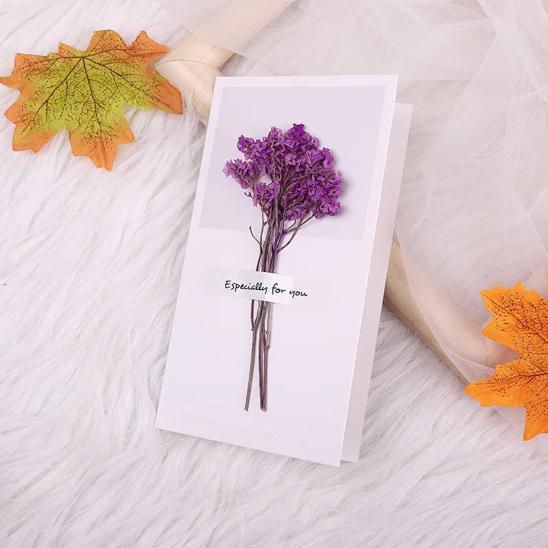 10pcs Star & Flower Greeting Cards – Thank You & Message Set
