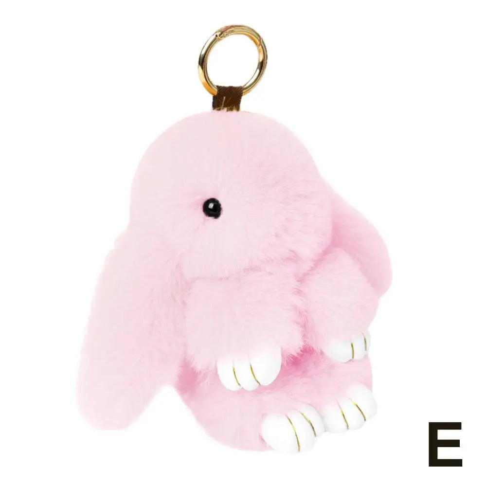 Cute Plush Bunny Keychain