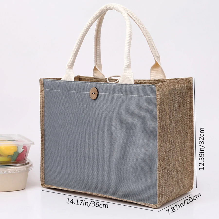 Season Color Laminating canvas bag