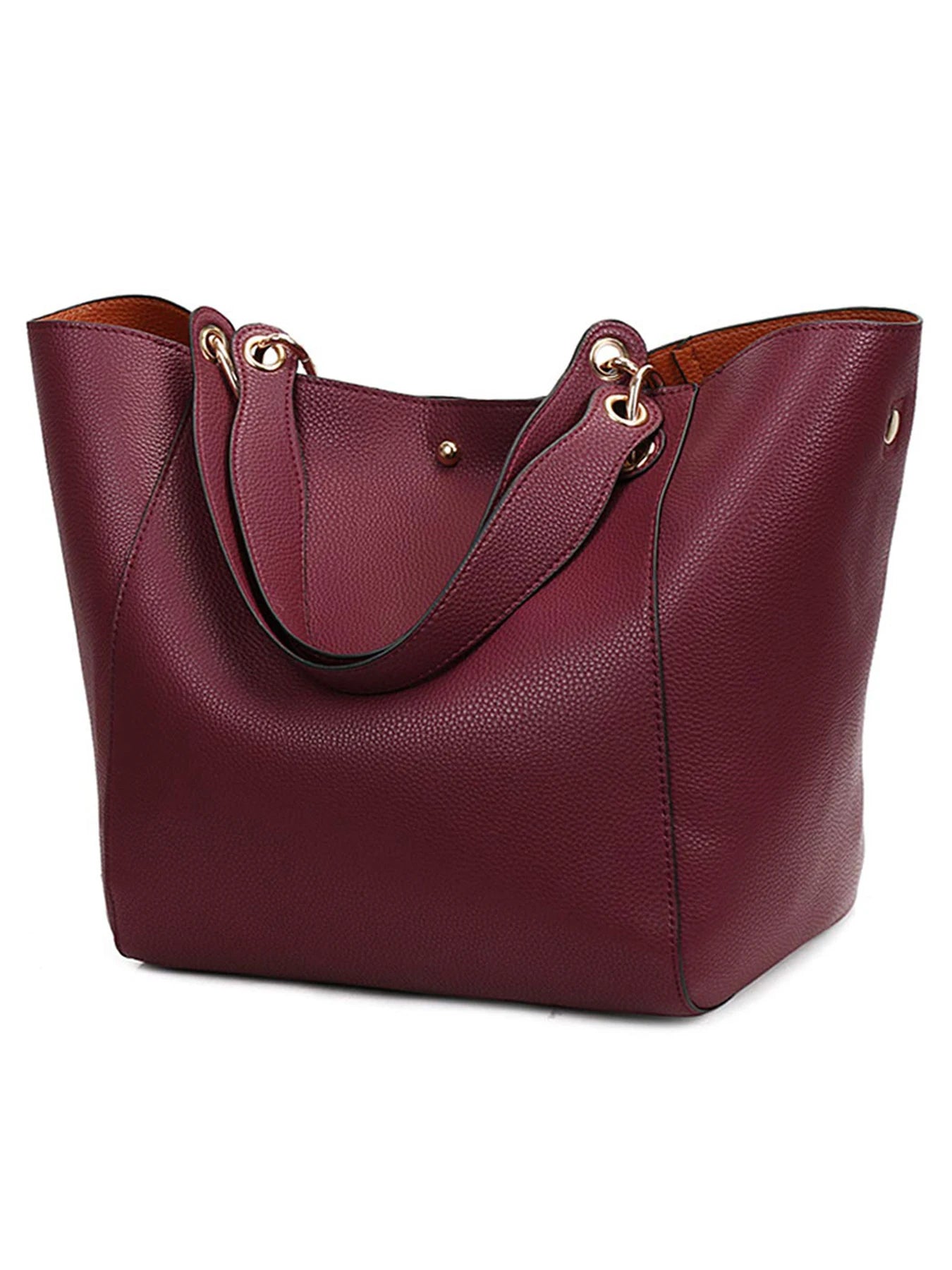 Elegant Large Tote Bag – PU Leather Waterproof Shoulder Bag for Women