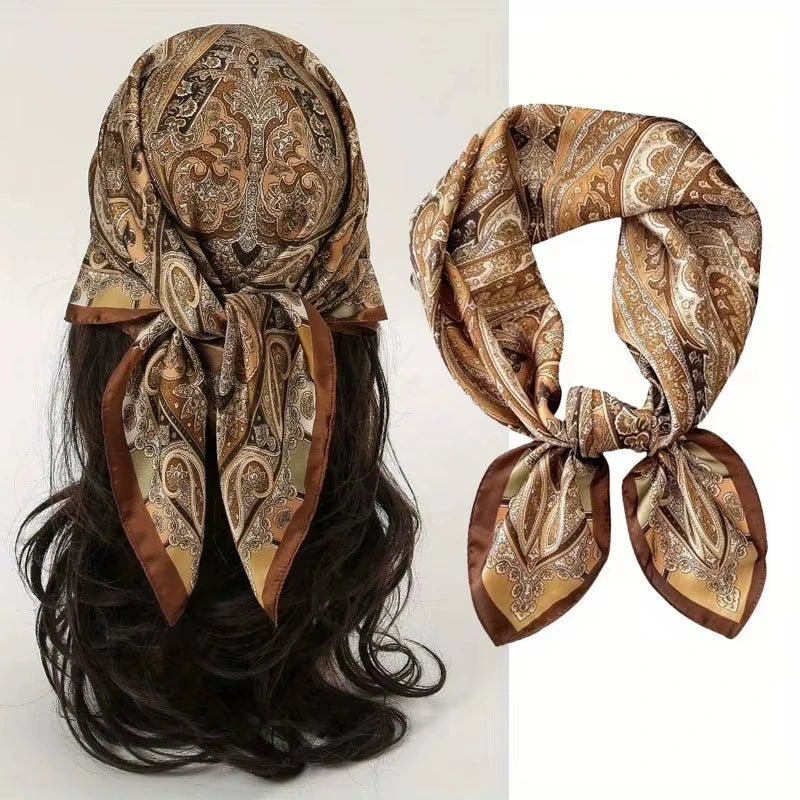 2025 New Printed Scarf Square Shawl