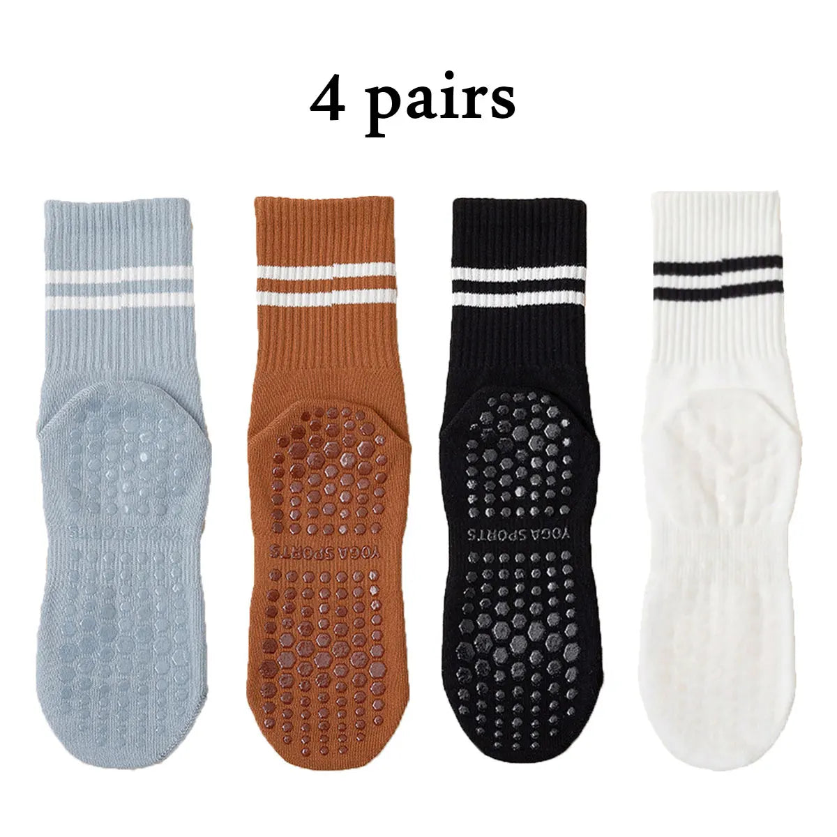 Pilates Yoga Socks with Grips