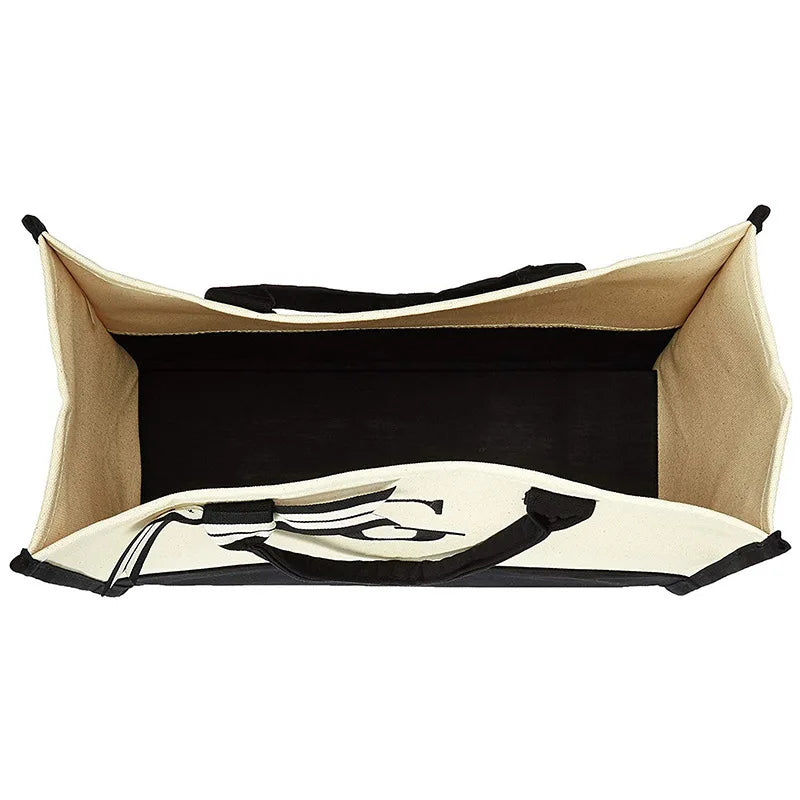 Letter Canvas Shoulder Bag