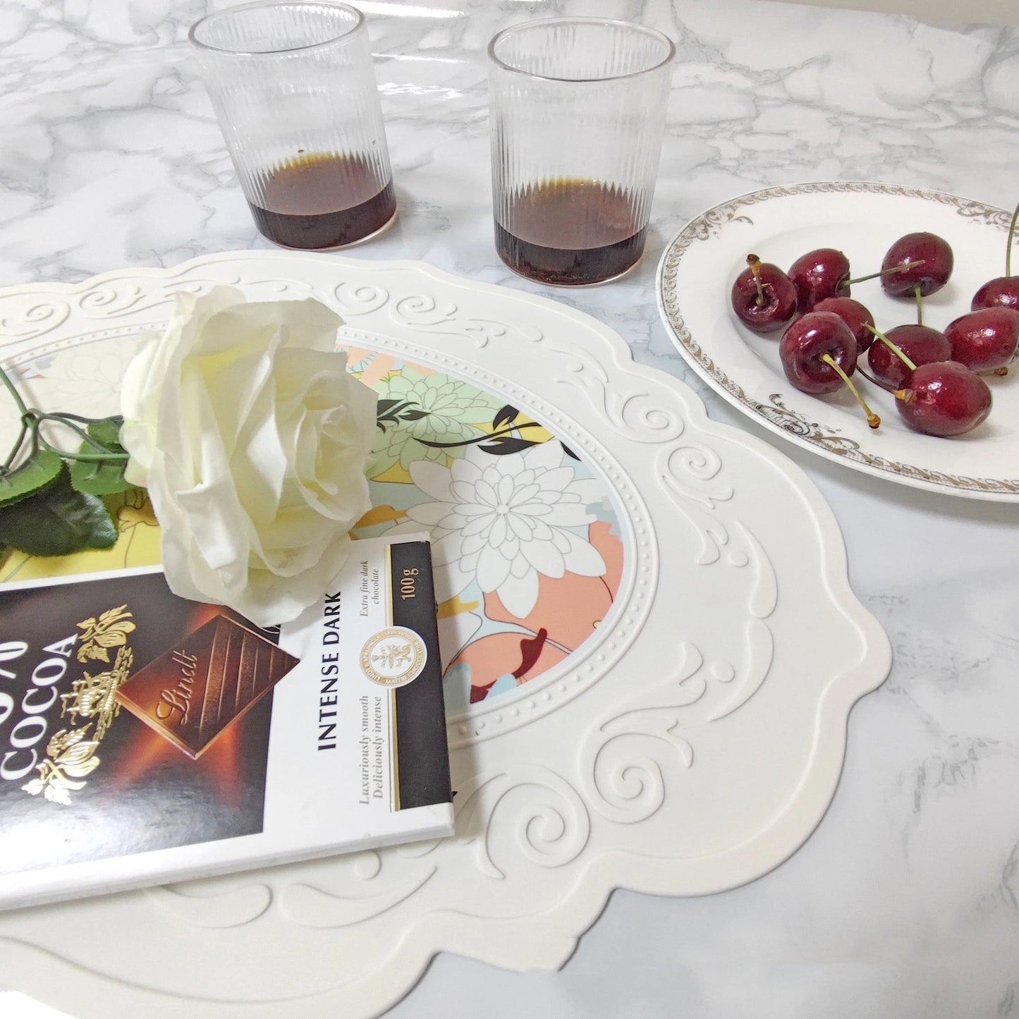 French Silicone Oval Placemat