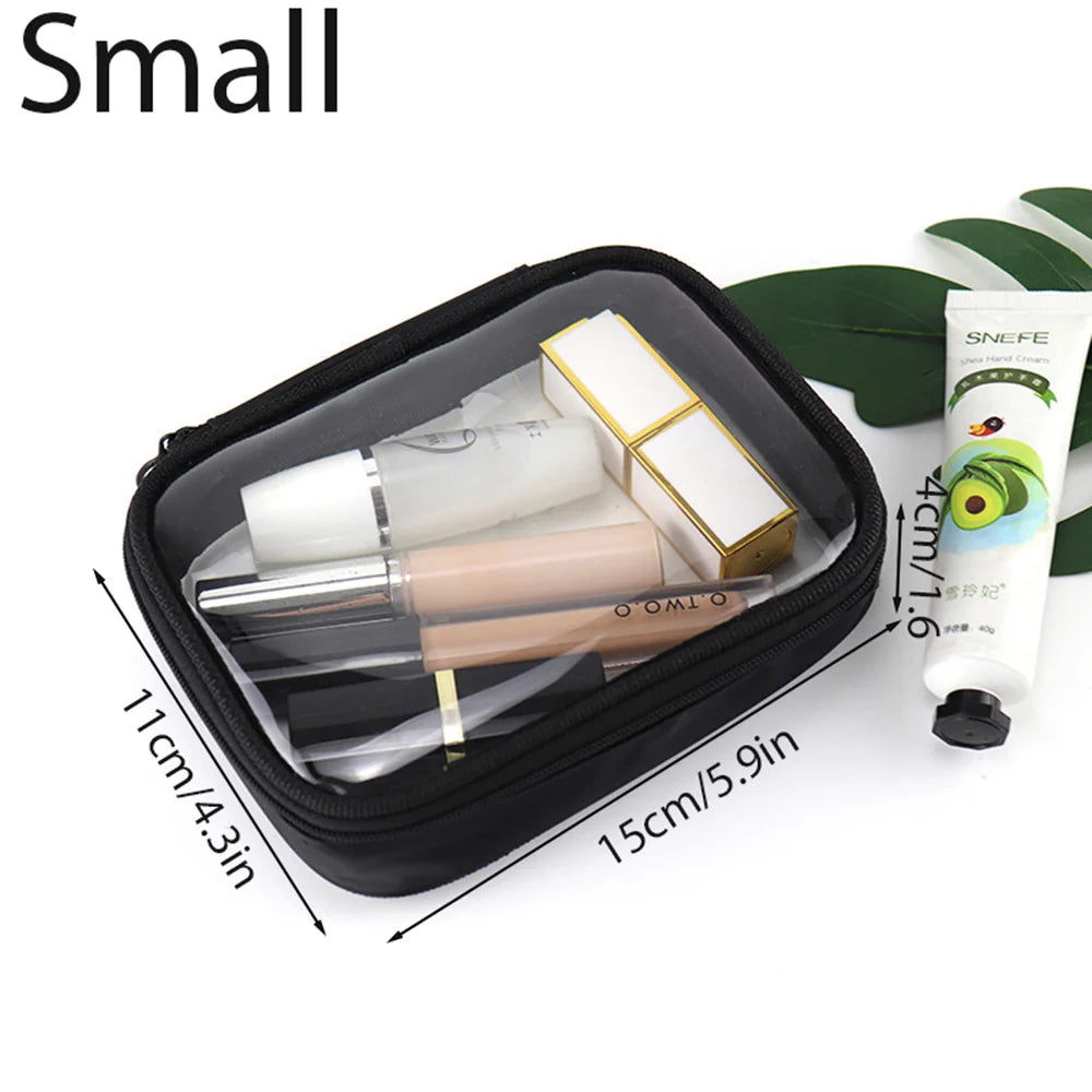 Clear Waterproof Makeup Bag – TSA Approved Travel Cosmetic Organizer