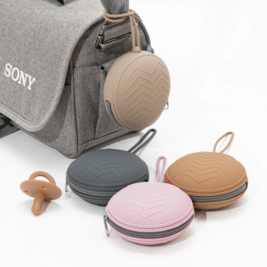 New Silicone Baby Pacifier Holder & Multi Storage Case