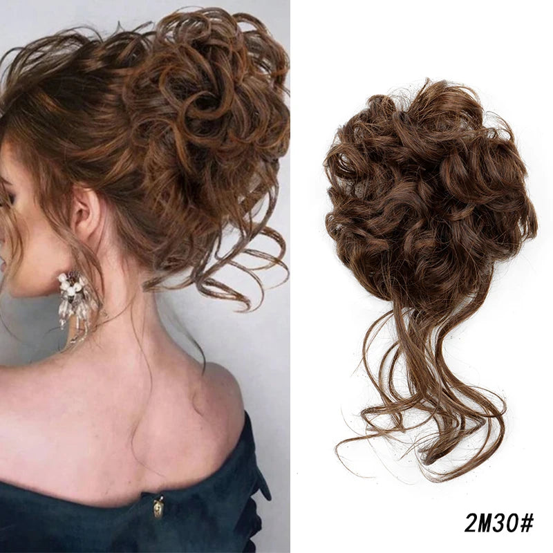 Synthetic Messy Hair Bun
