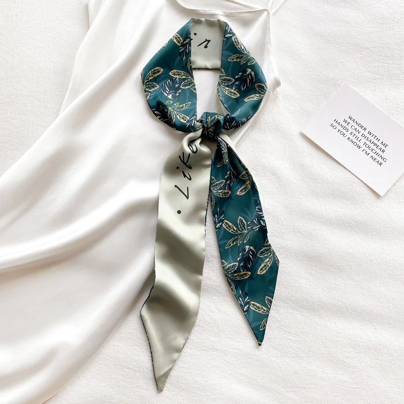 French Bow Tie Satin Scarf