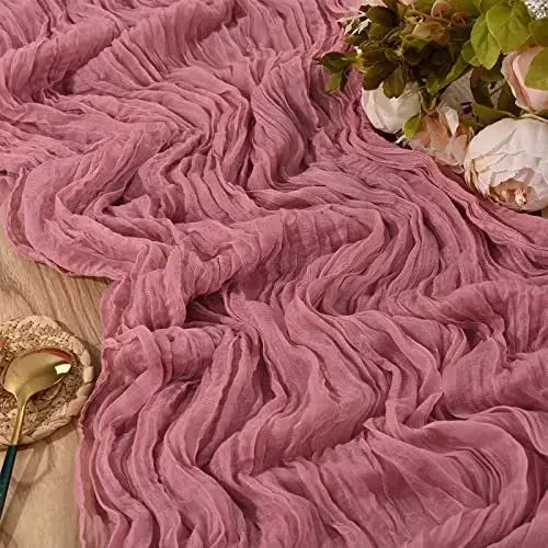 Rustic Gauze Table Runner