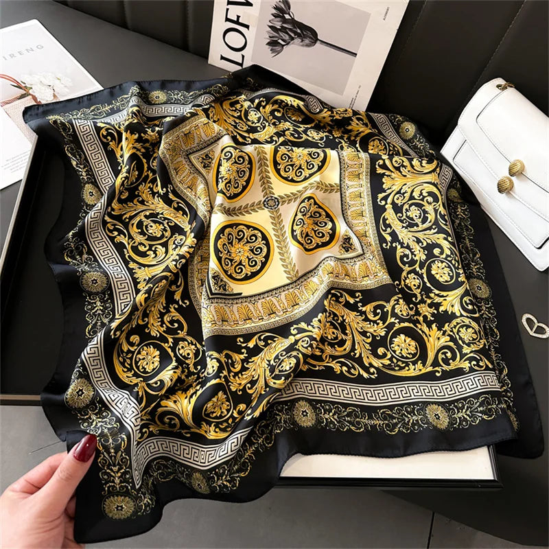 2025 New Printed Scarf Square Shawl