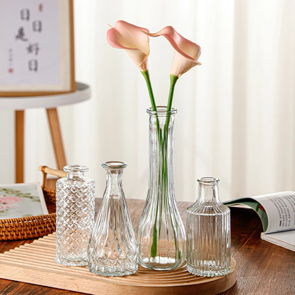 Vintage French Clear Glass Vase