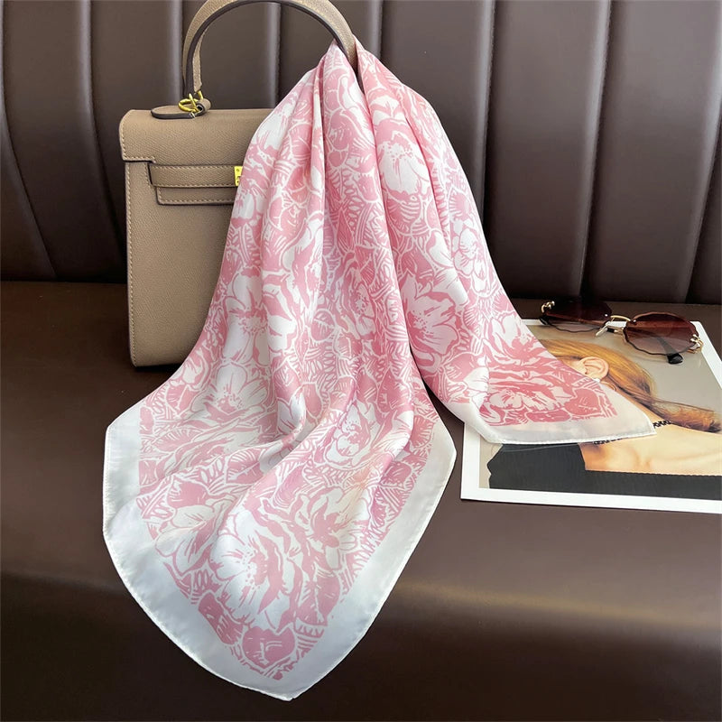 2025 New Printed Scarf Square Shawl