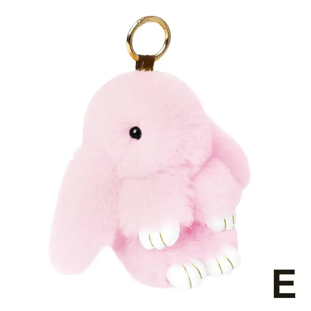 Cute Plush Bunny Keychain