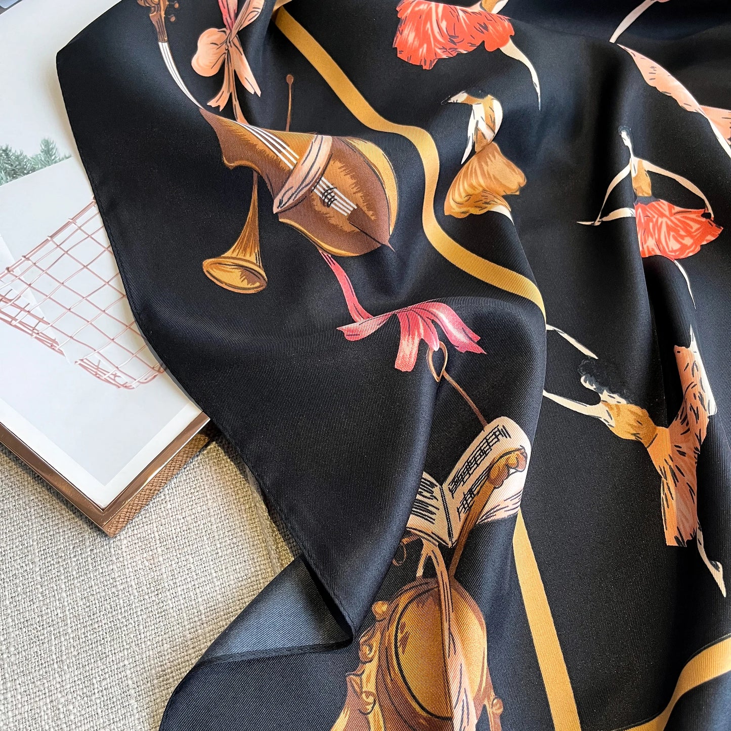 Ballerina Satin Scarf 90*90