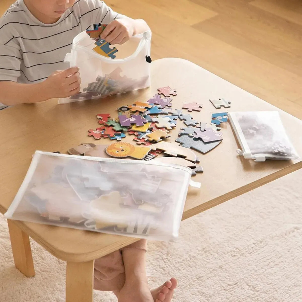 Mesh Zipper Pouch Organizer