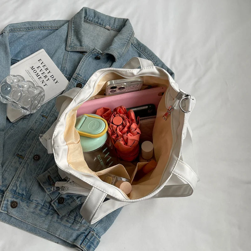 Trendy Big Canvas Shoulder bag